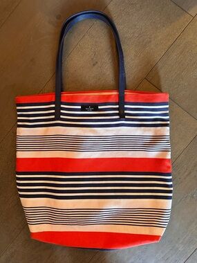 kate spade Striped Canvas Tote
